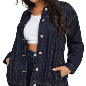 Chaqueta Vaquera Personalizable para Mujer de Talla Grande, Tela al por Mayor, Muestra Gratuita, la Mejor Calidad - Product Image 3