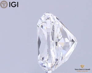 Diamant de laboratoire CVD de 2,00 carats, taille coussin, couleur D, clarté VVS1, certifié IGI, pour pendentif solitaire haut de gamme - Product Image 4