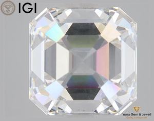 Diamant cultivé en laboratoire CVD avec certificat IGI, forme ASSCHER, pour création professionnelle unique, 3,01 carats, couleur F, clarté VS2 - Product Image 5