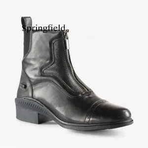 SF sepatu bot Kayuh penunggang kuda, sepatu latihan berkuda, sepatu bot pendek ritsleting