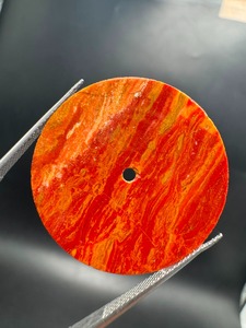 Esfera de Reloj de Jaspe Rojo K Gems de 30.50mm, 0.60mm, con Piedras Preciosas, Pulido de un Solo Lado, Orificio Central de 2mm, Accesorios para Fabricación de Relojes - Product Image 4