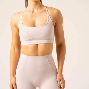 Soutien-gorge de sport pour femme en promotion – Haute qualité, extensible dans 4 directions, respirant, écologique, élasticité moyenne, XS personnalisable à l'avant - Product Image 6