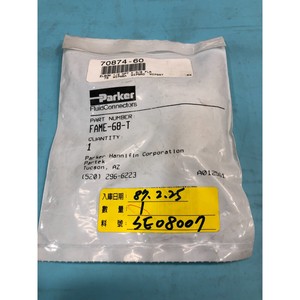 PARKER 70874-60 Codo 1/2 NPT X 3/8 FLR, 75 WIPMSA - Equipo y Piezas de Semiconductores de Confianza de Marca Global - Product Image 1