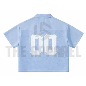 Camiseta de malla extragrande personalizada OEM para hombre, estilo urbano, hip hop, al por mayor, transpirable, de poliéster, para deportes - Product Image 3