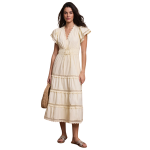 Vestido largo informal con estampado floral para mujer, estilo línea A, para vacaciones - Product Image 1