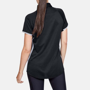 เสื้อโปโลสีพื้นทรงเข้ารูปแฟชั่นขายดีสำหรับผู้หญิง เสื้อกอล์ฟสั่งทำตามเทรนด์สำหรับผู้หญิง เสื้อยืดกีฬาสำหรับผู้หญิง - Product Image 3