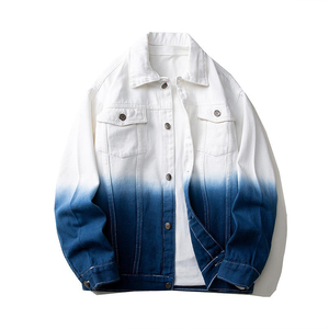 Men Regular Fit Denim Jacket Vintage Washed Cotton Jean Jacket Casual Fashion Waterproof Windproof Eco-Friendly ODM Factory - Product Image 1