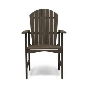 Set di 2 sedie da pranzo Adirondack in legno di acacia, resistenti alle intemperie, per patio esterno, finitura grigia - Product Image 6