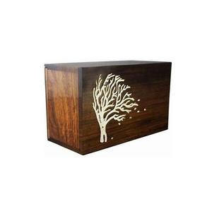 Handmade Wooden Ashes Urn Customized Tree of Life Cremation <b>Keepsake</b> <b>Box</b> Eco-Friendly Art Display Funeral Supply - Product Image 1