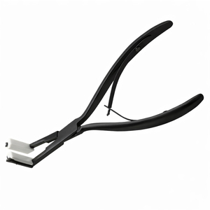 Pince à extensions de cheveux en acier inoxydable conçue avec des coussinets en silicone pour sceller en douceur les pinces d'extension sans endommager les cheveux - Product Image 4