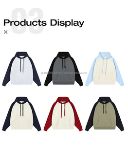 Nouveau Design Couleur Contraste Sweat À Capuche Personnalisé Brodé Deux Tons Hoodies Tye Dye Hoodie - Product Image 6