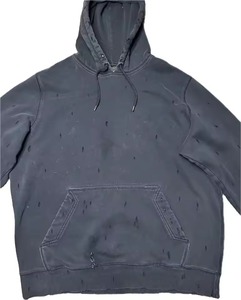Sweat à capuche oversize en coton et polyester, coupe carrée, épaules tombantes, options d'impression en relief disponibles, sweat à capuche oversize pour homme en coton - Product Image 3