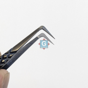 Eyelash Tweezers Thin Point Stainless Steel Anti-<b>slip</b> Handle Anti-Static Customizable Logo & Packaging - Product Image 6