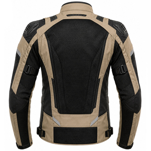 Panneaux de ventilation personnalisés, bandes réfléchissantes, veste en Cordura pour homme, protections contre les chocs tout-terrain, vestes textiles pour moto - Product Image 3