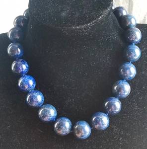 สร้อยคอแฟชั่นทำมือหลากสีจากลาพิส ลาซูลีธรรมชาติสีน้ำเงิน สำหรับผู้หญิงผู้ชาย ใช้ตกแต่งในชีวิตประจำวัน โดย UO INDIA - Product Image 6