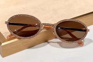 Metal Oval Small <b>Frame</b> Sun Glasses Retro European Fashion Style Men Glasses Senior Luxury Glasses - Product Image 3