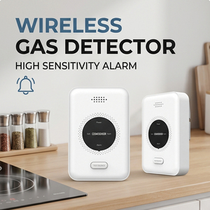 CE Interconnected Combustible Gas Sensor <b>Wireless</b> LPG Natural Gas Leak Detector - Product Image 1