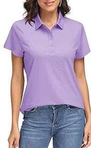 T-shirts de golf pour femmes de qualité supérieure, tricotés, à manches courtes, décontractés, en tissu Oxford respirant, 100 % coton, couleur personnalisable, design vierge - Product Image 4