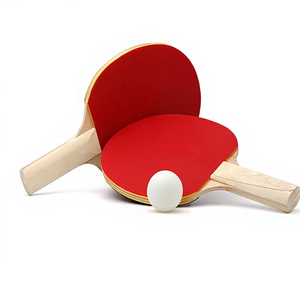 Raquette de tennis de table professionnelle de haute qualité en fibre de carbone et plastique avec lame en bois durable et poignée confortable - Product Image 1