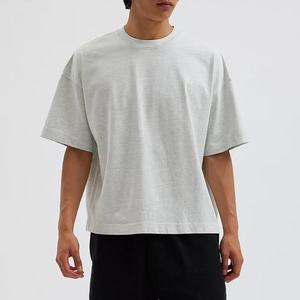 เสื้อยืดทรงบ็อกซ์แขนสั้นไซส์ใหญ่พิเศษสำหรับผู้ชาย คอเต่า ทรงบ็อกซ์  ผ้าเนื้อหนา - Product Image 5