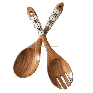 Cuillère en bois pour cuisine personnalisée en vrac Mini cuisson Logo gravé personnalisé respectueux du bois naturel - Product Image 1