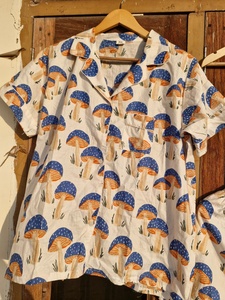 Conjunto de Pijama de Algodón Estampado: Ropa de Dormir de Verano para Mujer con Botones - Product Image 5