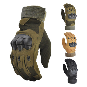 Guantes Profesionales de Motociclismo de Cuero con Protección Rígida en los Nudillos, Guantes Largos de Dedo Completo para Carreras de Motos, Sistema de Ajuste Dial Fit - Product Image 3