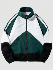 Chándal deportivo ligero para hombre con cremallera completa, chaqueta personalizada y sudaderas con capucha elásticas, 100% nailon, proveedor de ropa deportiva. - Product Image 3