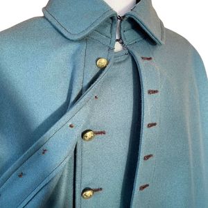 Reproduction d'un grand manteau bleu ciel d'un officier d'infanterie de la guerre civile, avec une cape amovible, uniforme. - Product Image 2