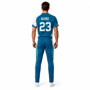 Uniforme de Béisbol Personalizado para Hombre, Conjunto de Pantalones y Camiseta con Botones, Sublimación, Ropa Deportiva de Equipo, Fabricante de Ropa Deportiva con Etiqueta Privada OEM - Product Image 2