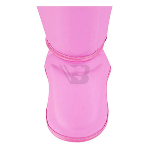 High Quality PU Leather <b>Elastic</b> Shin Guard Pads Custom Logo Boxing Protective Gear <b>Lace</b>-Up Closure Made Pakistan Soccer Usage - Product Image 2