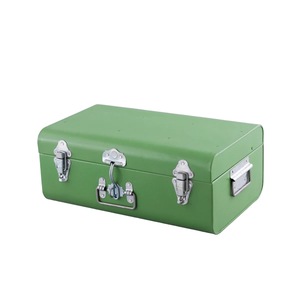 Caja de Almacenamiento Metálica Decorativa Grande, Diseño Europeo Vintage, Duradera y Sostenible, Unicorn Handicrafts - Product Image 3