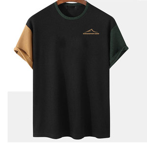 T-shirts pour hommes surdimensionnés en coton 100% tricoté, design unique, sur mesure, nouvelle arrivée, confortables, grande taille, séchage rapide - Product Image 1