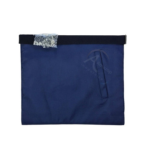 Tablier de Maître Maçon de Loge Bleue en Velours Bleu Marine avec Broderie Dorée à la Main, Ceinture Réglable, Tablier de Régalia Maçonnique Personnalisé - Product Image 3