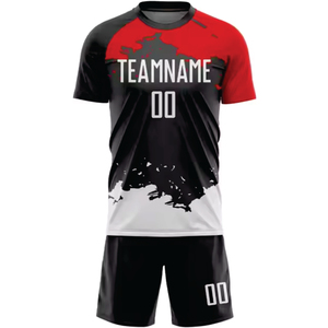 ชุดฟุตบอลรุ่นใหม่ น้ำหนักเบา เสื้อและกางเกงขาสั้น ผลิตตามสั่ง OEM ODM ชุดกีฬา - Product Image 5