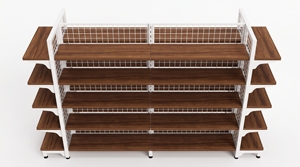 Estante de Almacenamiento de Acero Laminado en Frío y Madera, Resistente, Desmontable, de Doble Cara y Ajustable, Fabricado en Vietnam - Product Image 6