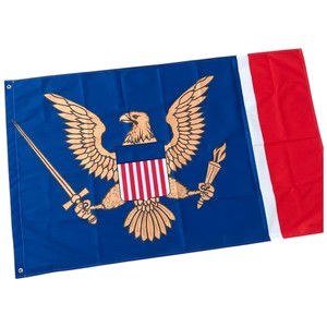 Drapeau rectangulaire en polyester avec motif d'ours et d'étoiles pour une utilisation en extérieur - Product Image 4