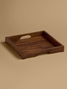 Bandeja de Servir Multiusos Hecha a Mano, Ecológica, de Madera, Plato para Comida, Organizador de Bebidas para Desayuno, Té y Café, Moderna para Bodas y Cenas - Product Image 3