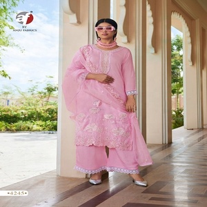 Pantalon Kurti de qualité supérieure Dupatta pour mariage et fête du fournisseur et exportateur indien disponible au prix de gros kurta - Product Image 2