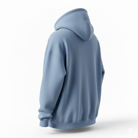 Sweat-shirt à capuche unisexe surdimensionné, couleur unie, polaire polyester/coton, pull décontracté avec poche, vêtement d'hiver personnalisé