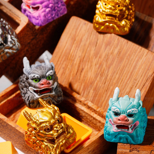 คีย์แคปอนิเมะลึกลับ, คีย์แคปงานฝีมือแบบกำหนดเอง, คีย์แคปอนิเมะน่ารัก, คีย์แคปสีเขียว, ชุดคีย์แคป, คีย์แคปเรซิ่น - Product Image 6