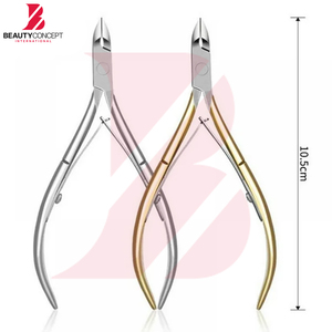 Juego de 2 Cortaúñas Profesionales de Acero Inoxidable con Borde Afilado, Color Plata y Dorado, para el Cuidado de las Uñas, Venta al Por Mayor - Product Image 3