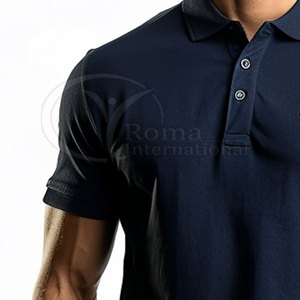 Camiseta Polo con Logotipo Personalizado Bordado para Hombre, Camiseta Polo Informal de Negocios para Hombre, Camiseta Polo Informal de Algodón para Hombre, Alta Calidad - Product Image 4