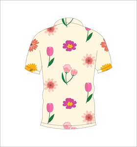 Polo pour homme à imprimé floral, décontracté, manches courtes, léger, respirant, tendance - Product Image 5