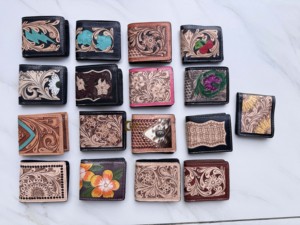 <b>Men's</b> Hand Tool Animal Print Leather <b>RFID</b> Blocking Snap Closure Cash & Card Holder <b>Wallet</b> <b>for</b> Daily Use - Product Image 4