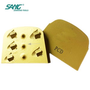 Bloc de ponçage de sol PCD personnalisable SANG à haute efficacité pour l'élimination de la colle époxy sur béton - Product Image 4