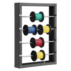 Porta Bobine a Muro con 4 Aste Regolabili in Acciaio Laminato a Freddo, Supporto Multi-Bobina con Capacità di 150 Libbre - Product Image 6