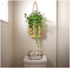 Handmade Water Hyacinth <b>Wall</b> Hanging Natural Wicker Holder Decorative <b>Storage</b> <b>Basket</b> for Home Entryway and Indoor Decoration - Product Image 3