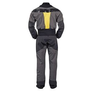 Men <b>Waterproof</b> <b>Work</b> Coverall Gray Black Yellow Panel Polyester Uniform - Product Image 1