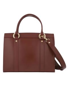 Bolso de Mano y Bandolera de Cuero Genuino Color Bronce Oscuro para Mujer, con Cierre y Logotipo Personalizado, Alta Calidad, Venta al Por Mayor OEM - Product Image 1